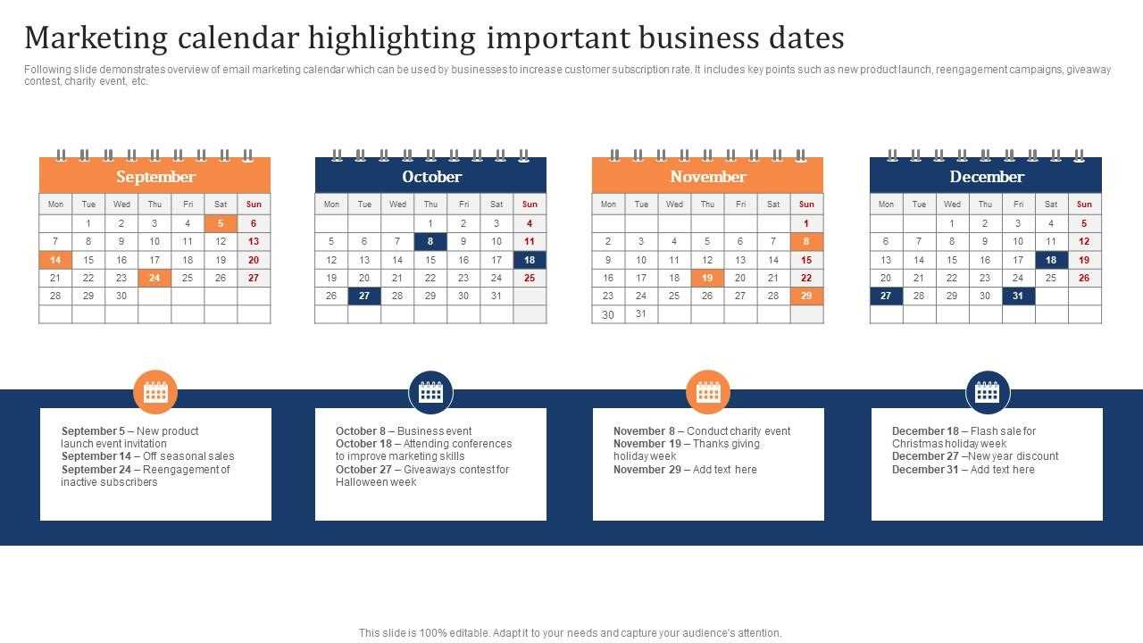 marketing strategy calendar template