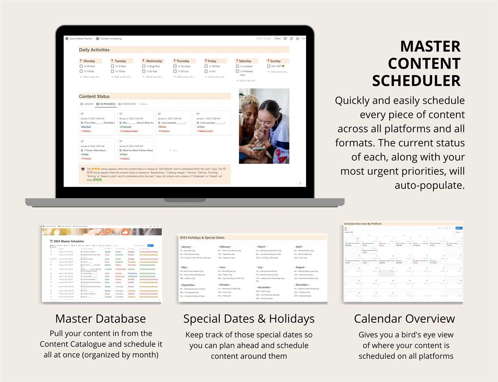 master calendar notion template