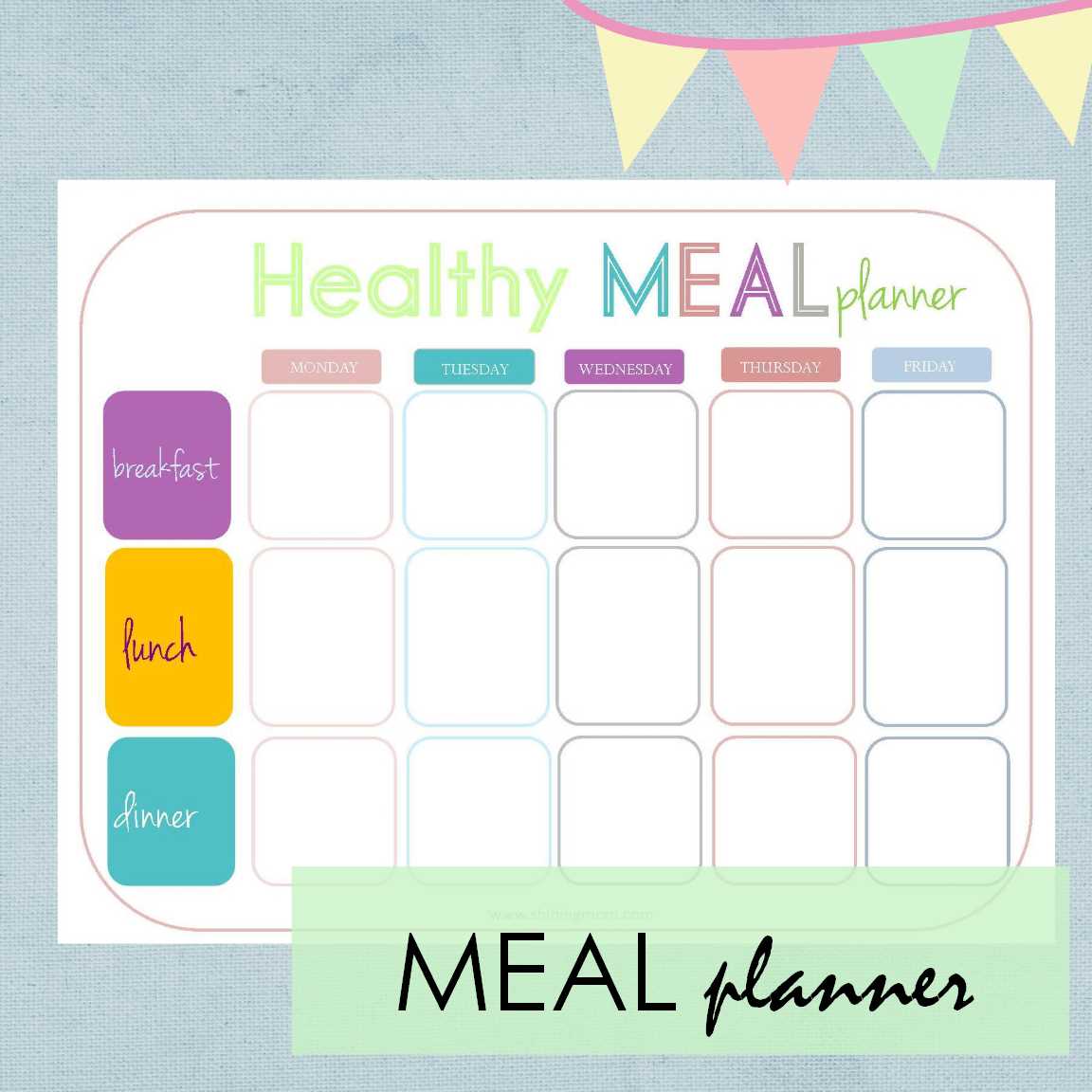 meal calendar template