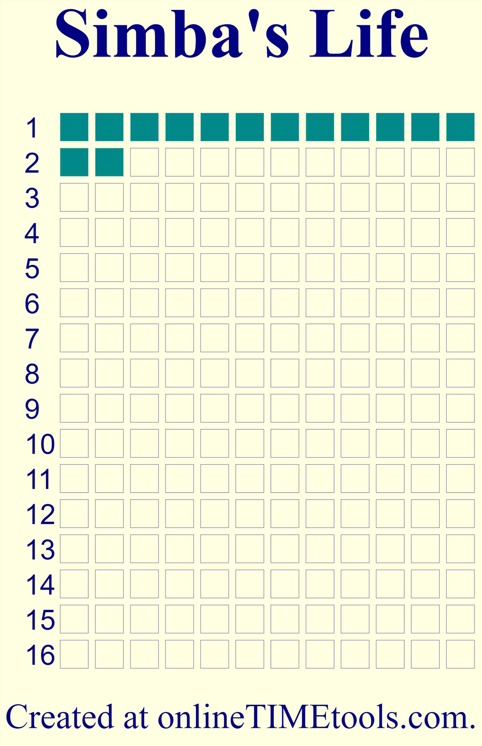 memento mori calendar template