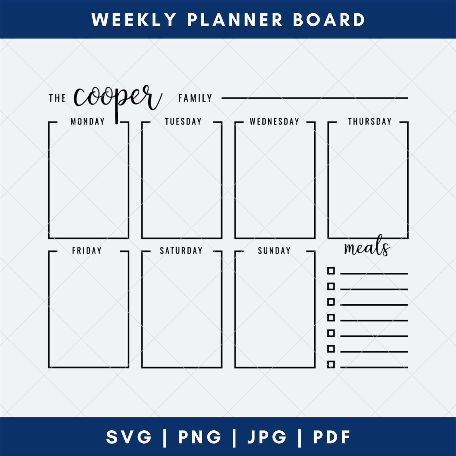 calendar weekly planner template