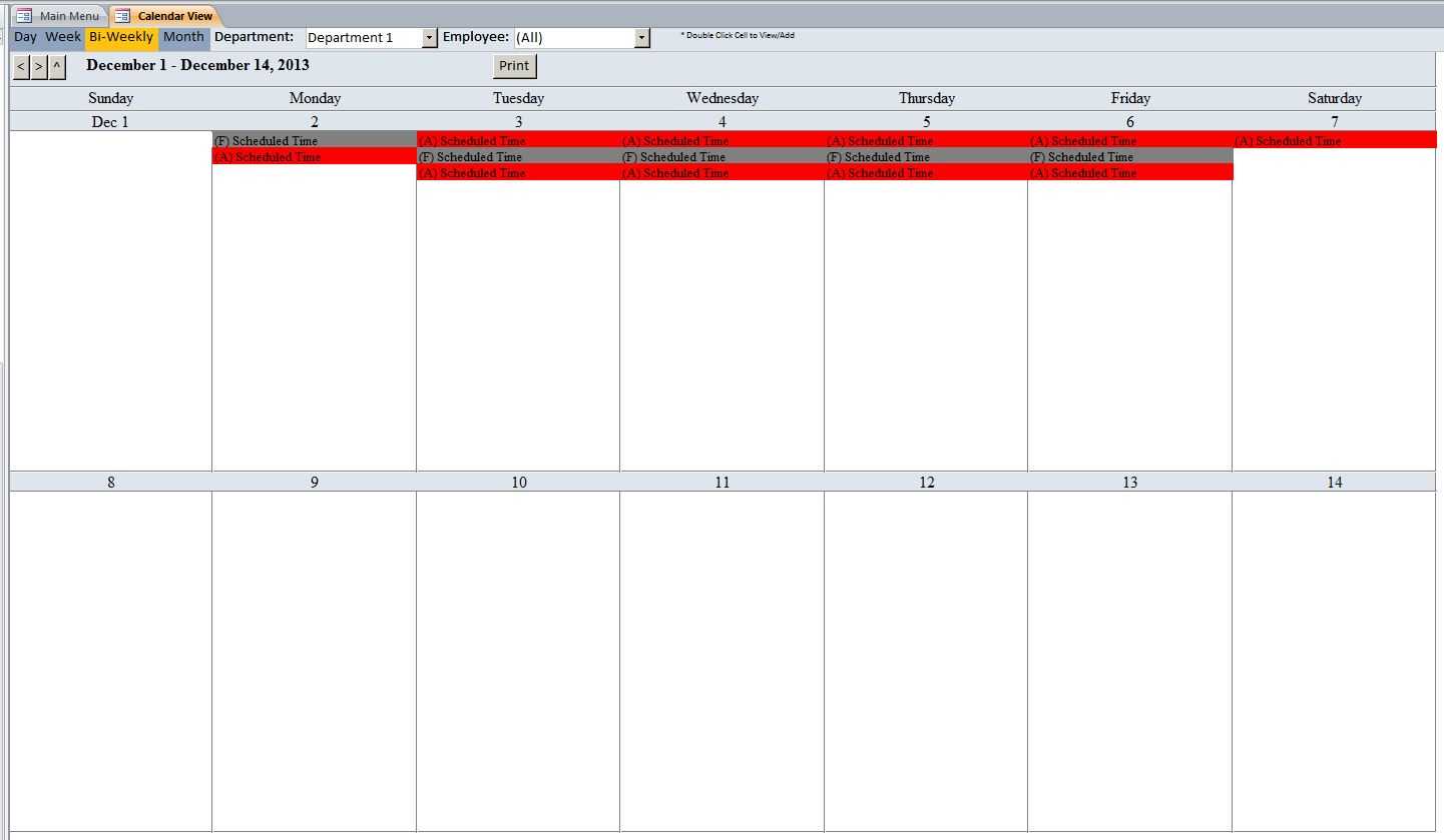 microsoft office weekly calendar template