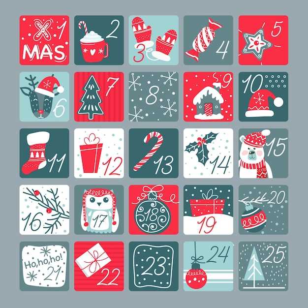 template advent calendar