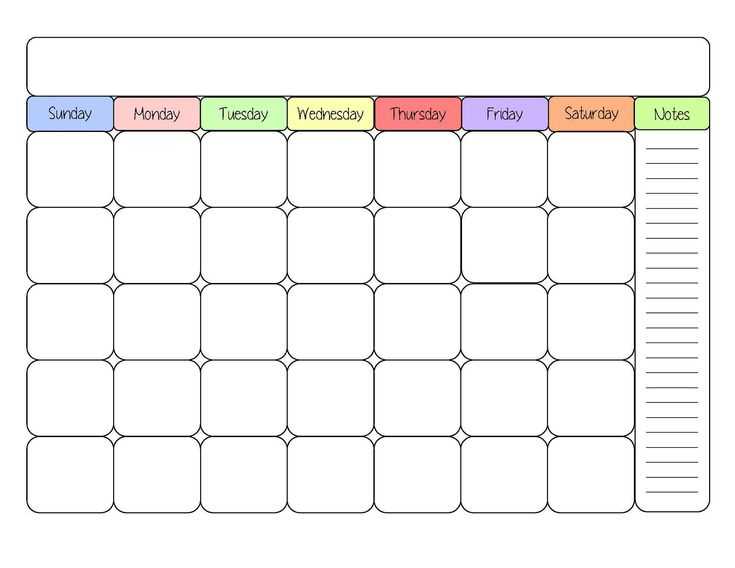 monthly activity calendar template