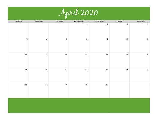 monthly calendar of activities template