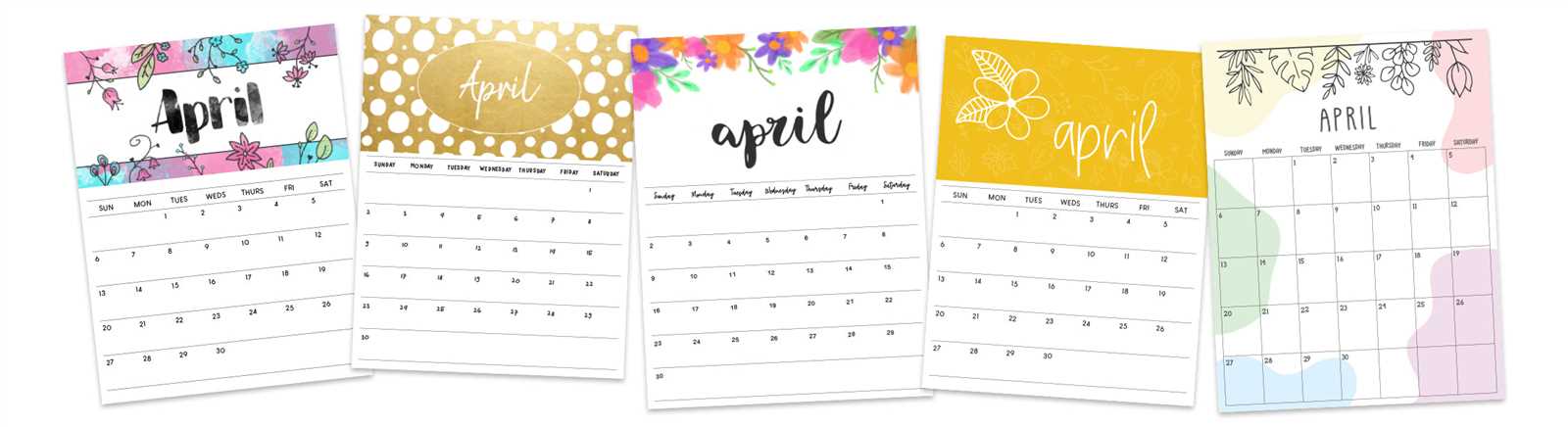 monthly calendar template april 2025