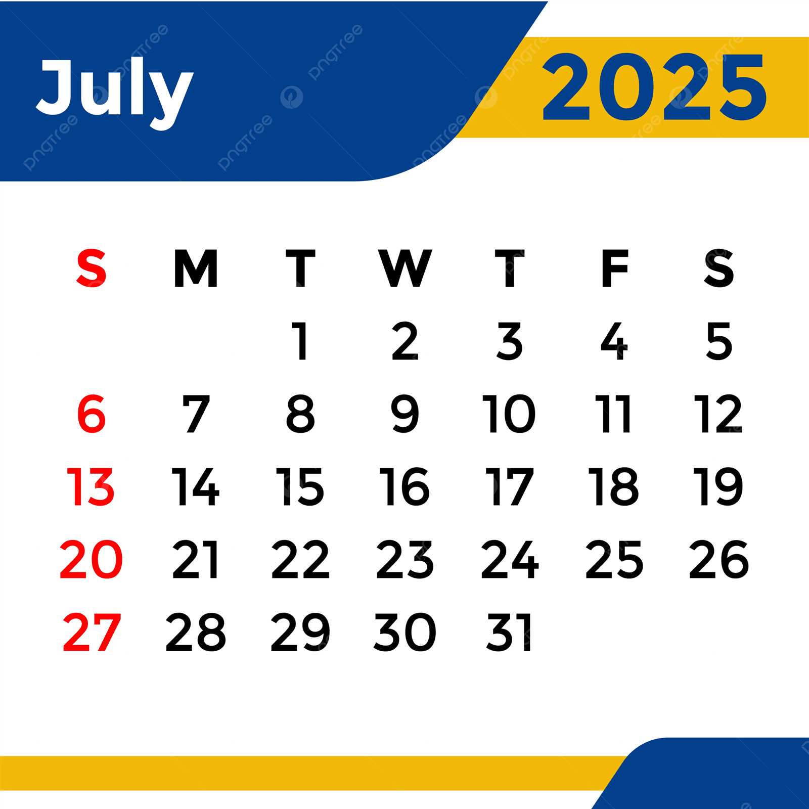 monthly calendar template july 2025 calendar