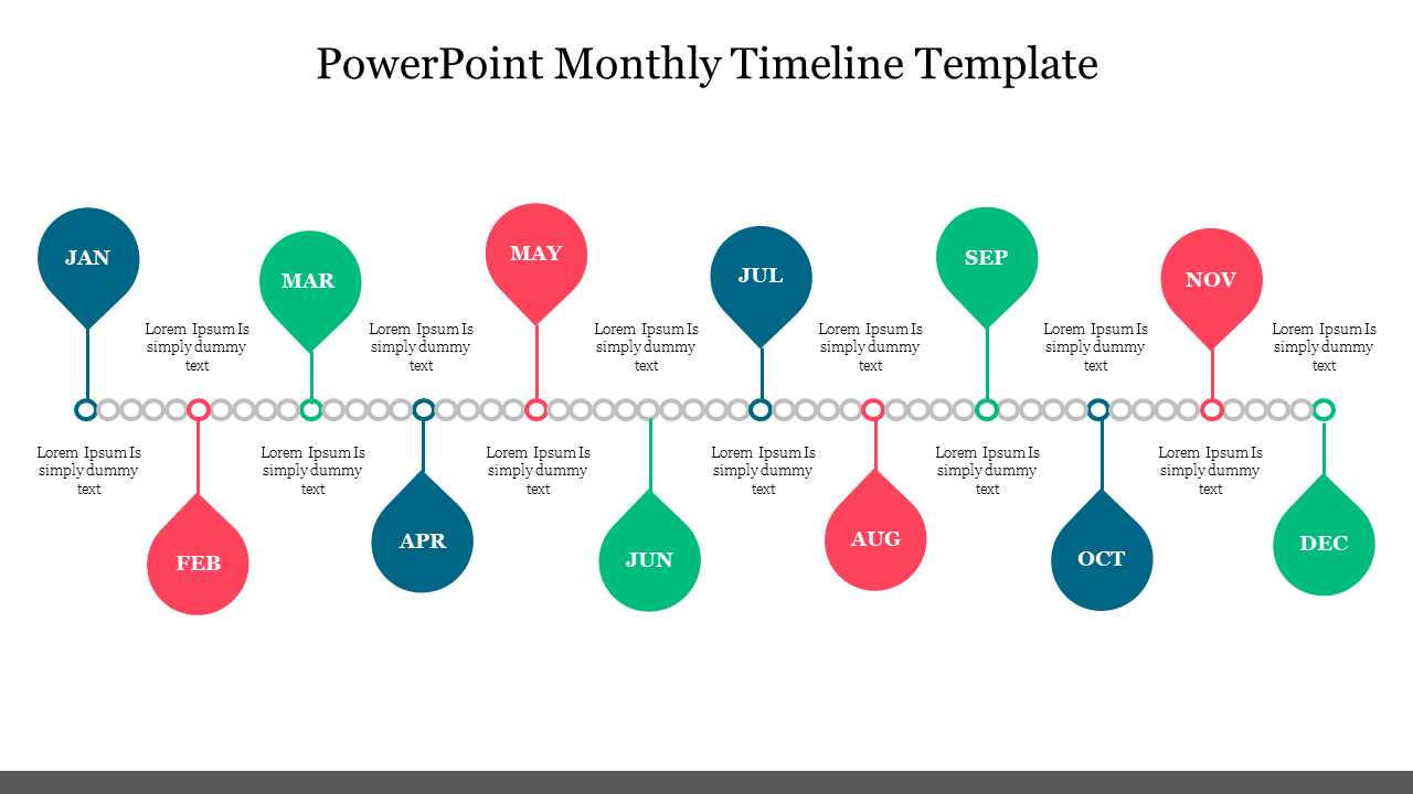 monthly calendar timeline template