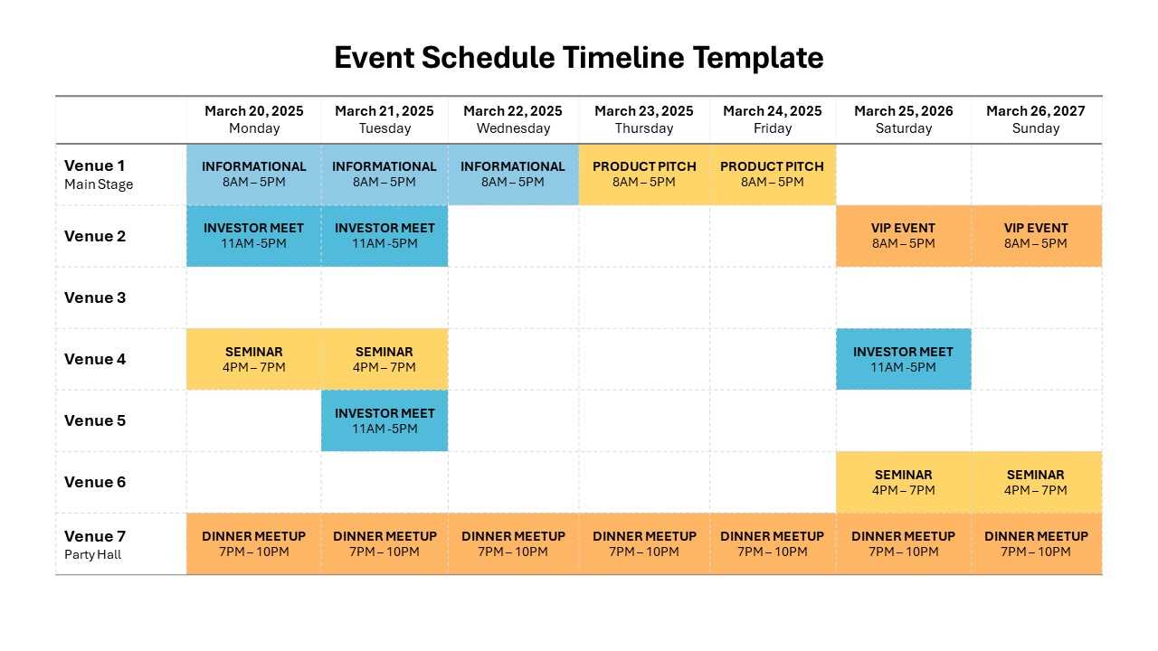 monthly timeline calendar template