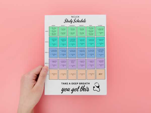 nclex calendar template