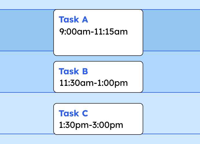 free time blocking calendar template