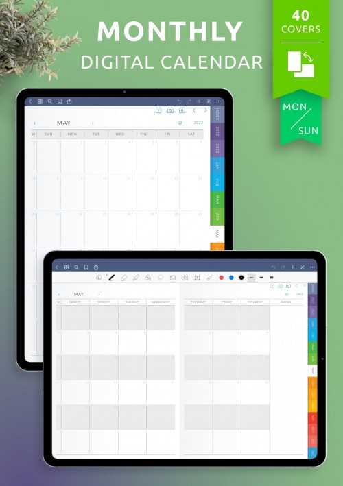 notability calendar template