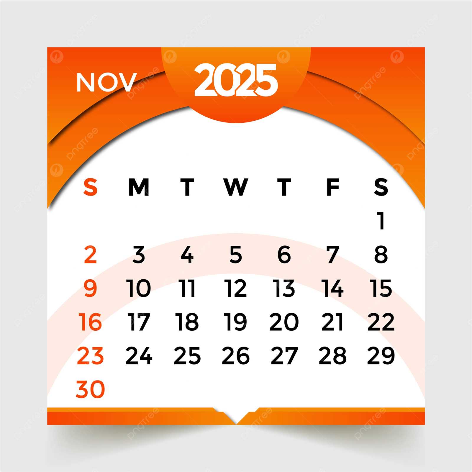 november calendar 2025 template