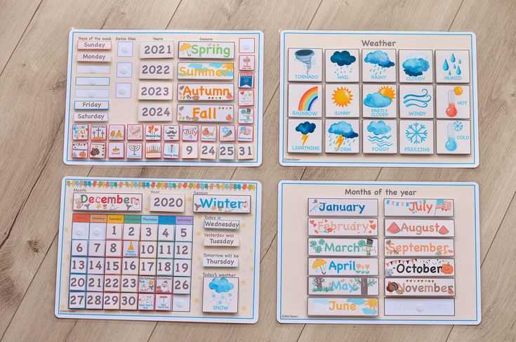 montessori calendar template