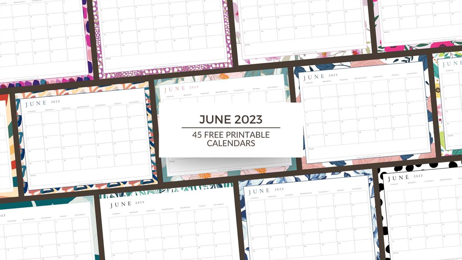 free june calendar template