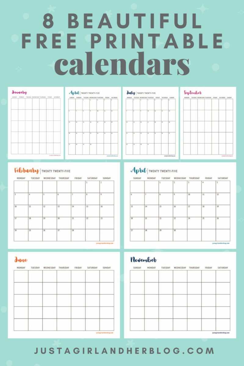 beautiful calendar template