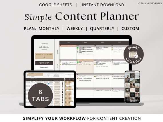 quarterly content calendar template