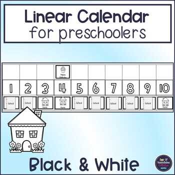 linear calendar template