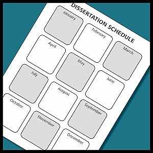 dissertation calendar template