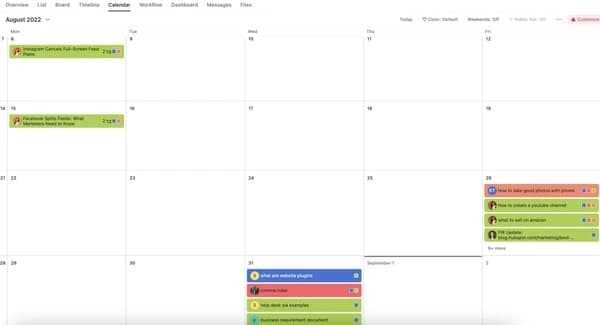 content calendar template hubspot