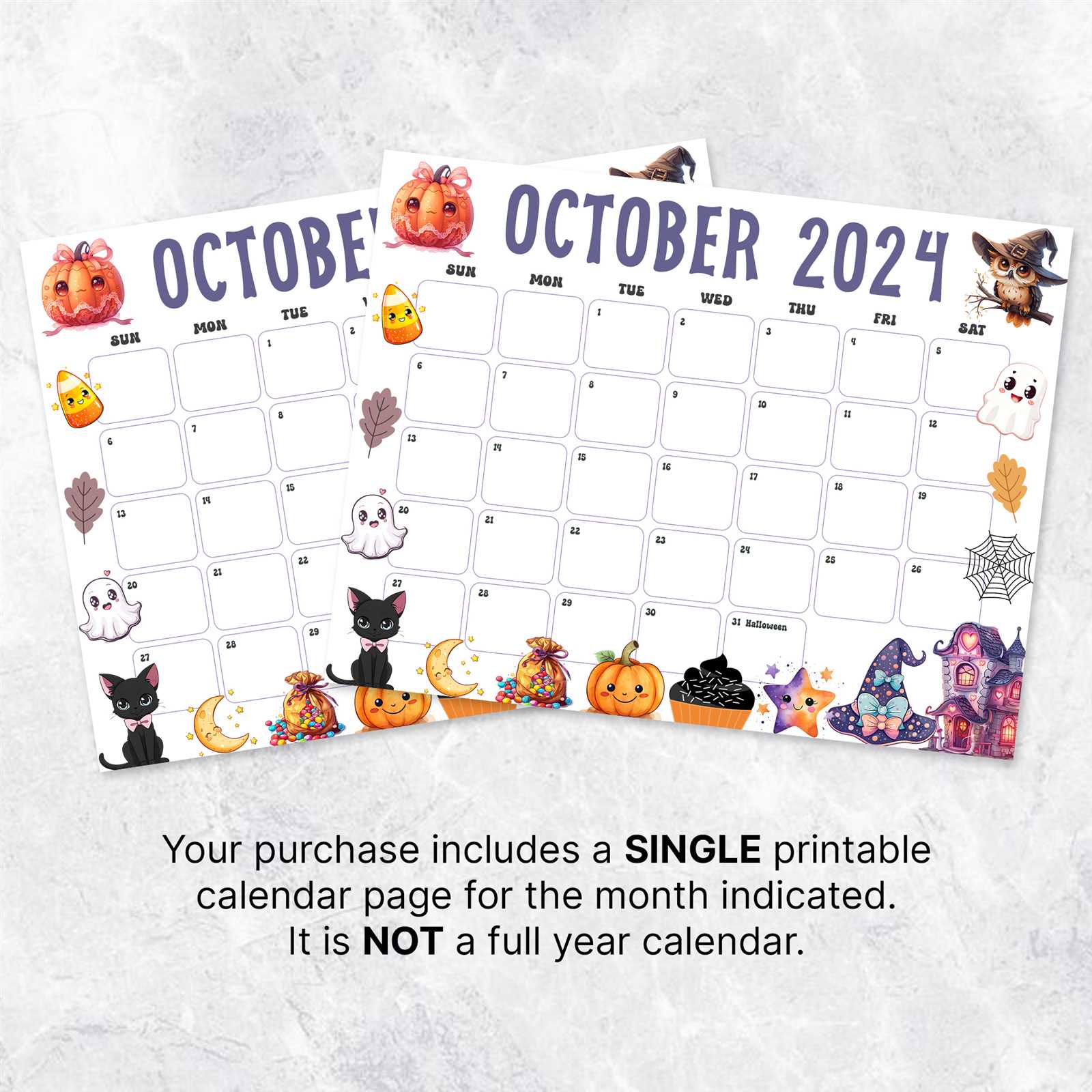 october calendar template printable