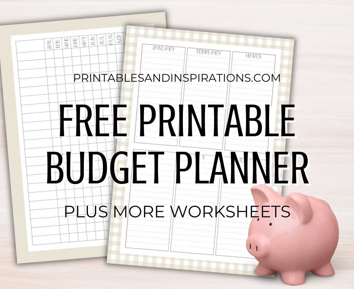 budget calendar template free