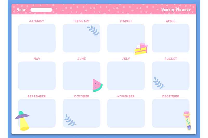 photo yearly calendar template