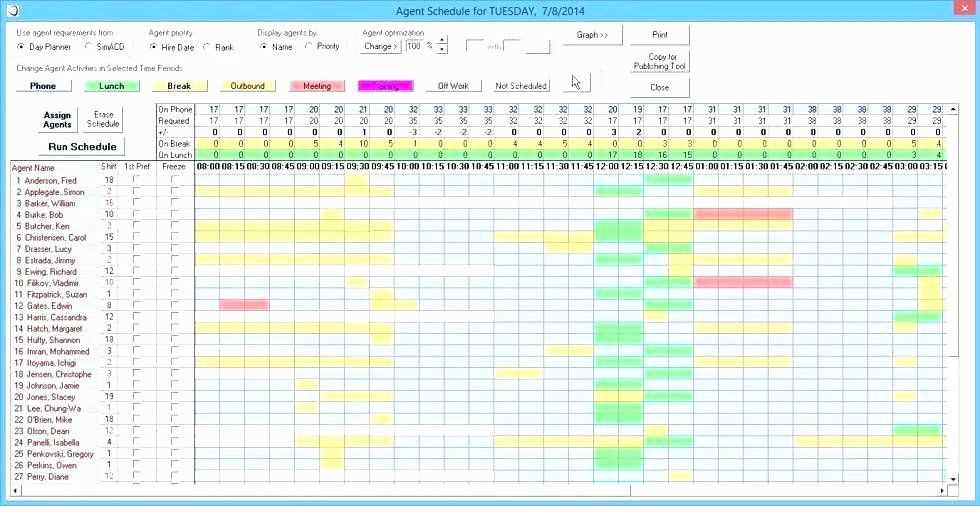 on call rotation calendar template