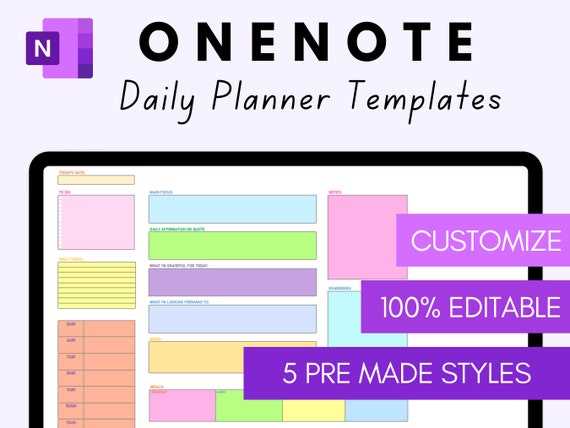onenote calendar template 2025