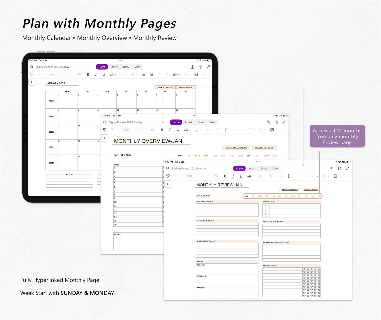 onenote weekly calendar template 2025