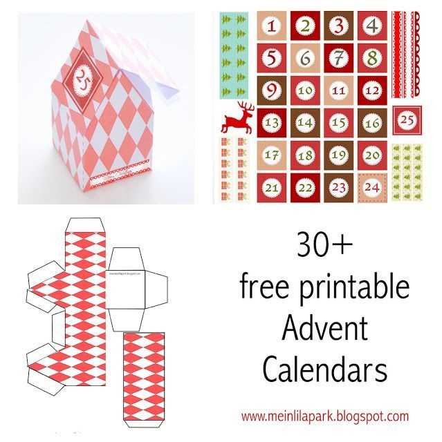 online advent calendar template