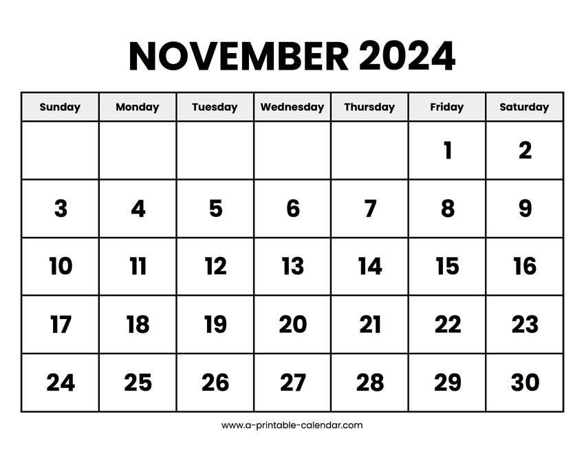 print calendar template