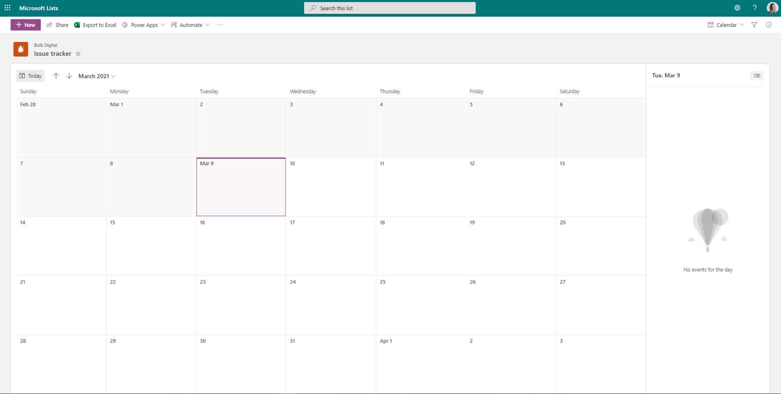 sharepoint calendar template