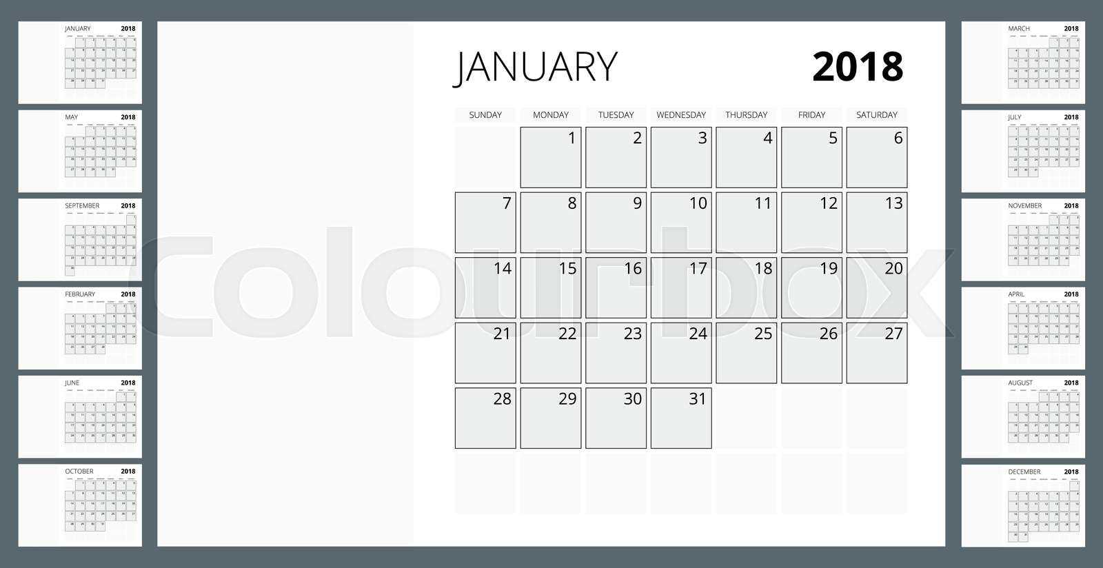 orientation calendar template