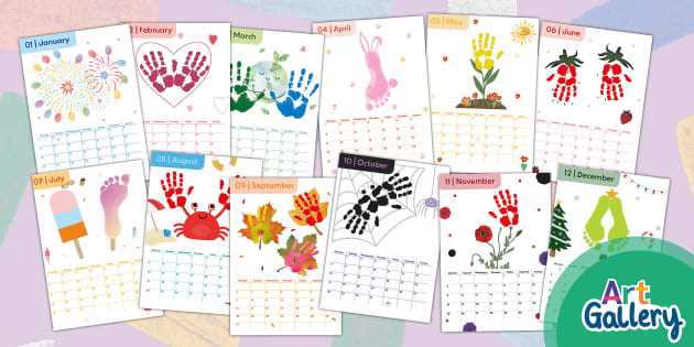 2025 handprint calendar template