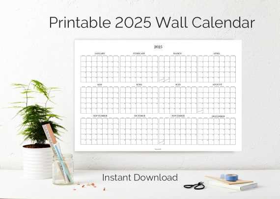 oversized calendar template