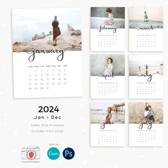 free photoshop calendar template