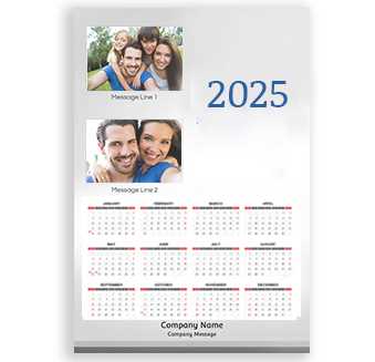 personalized photo calendar template