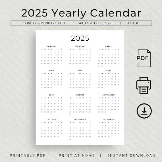 2025 2025 calendar template