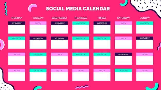 tiktok content calendar template