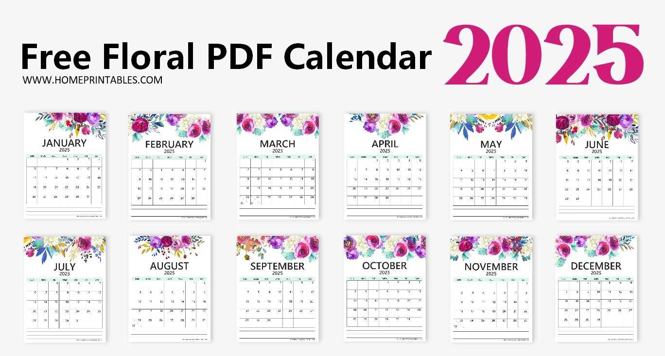 photo calendar templates 2025