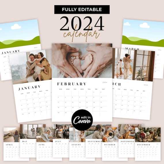 photography calendar template