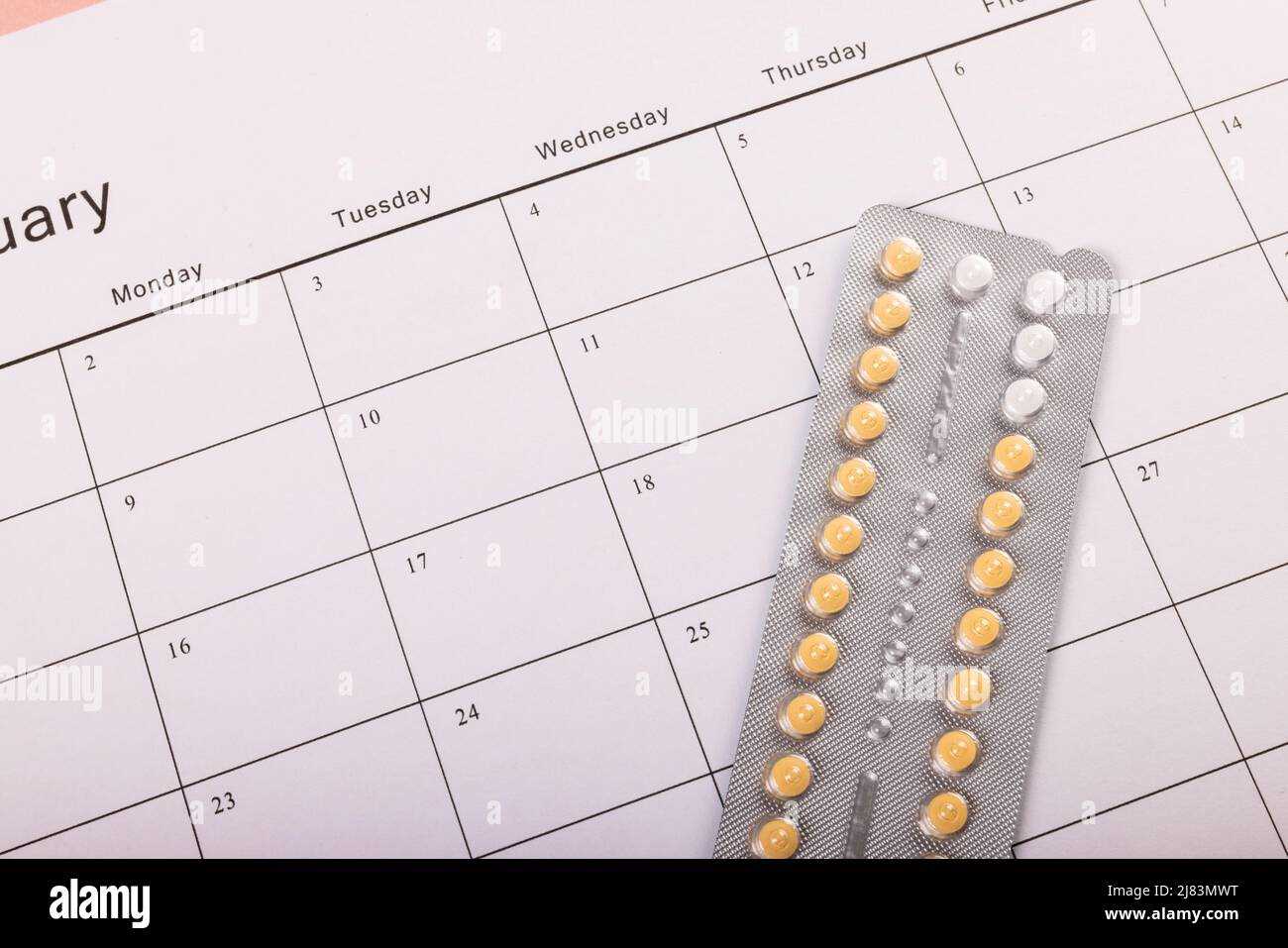 pill calendar template