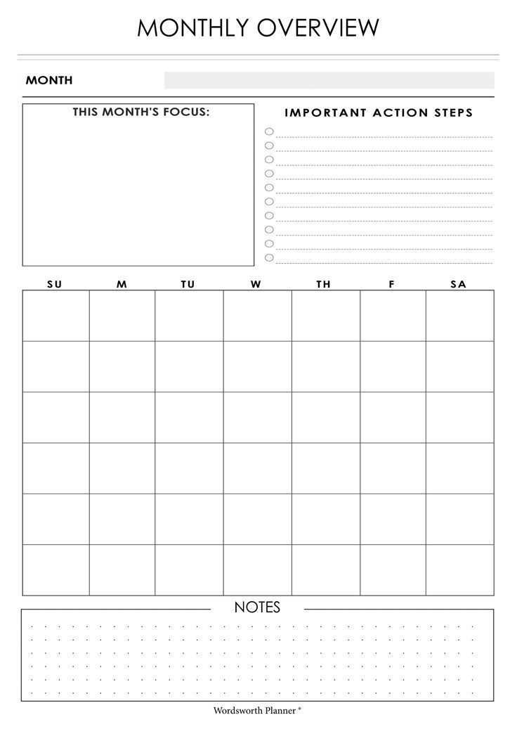 review calendar template