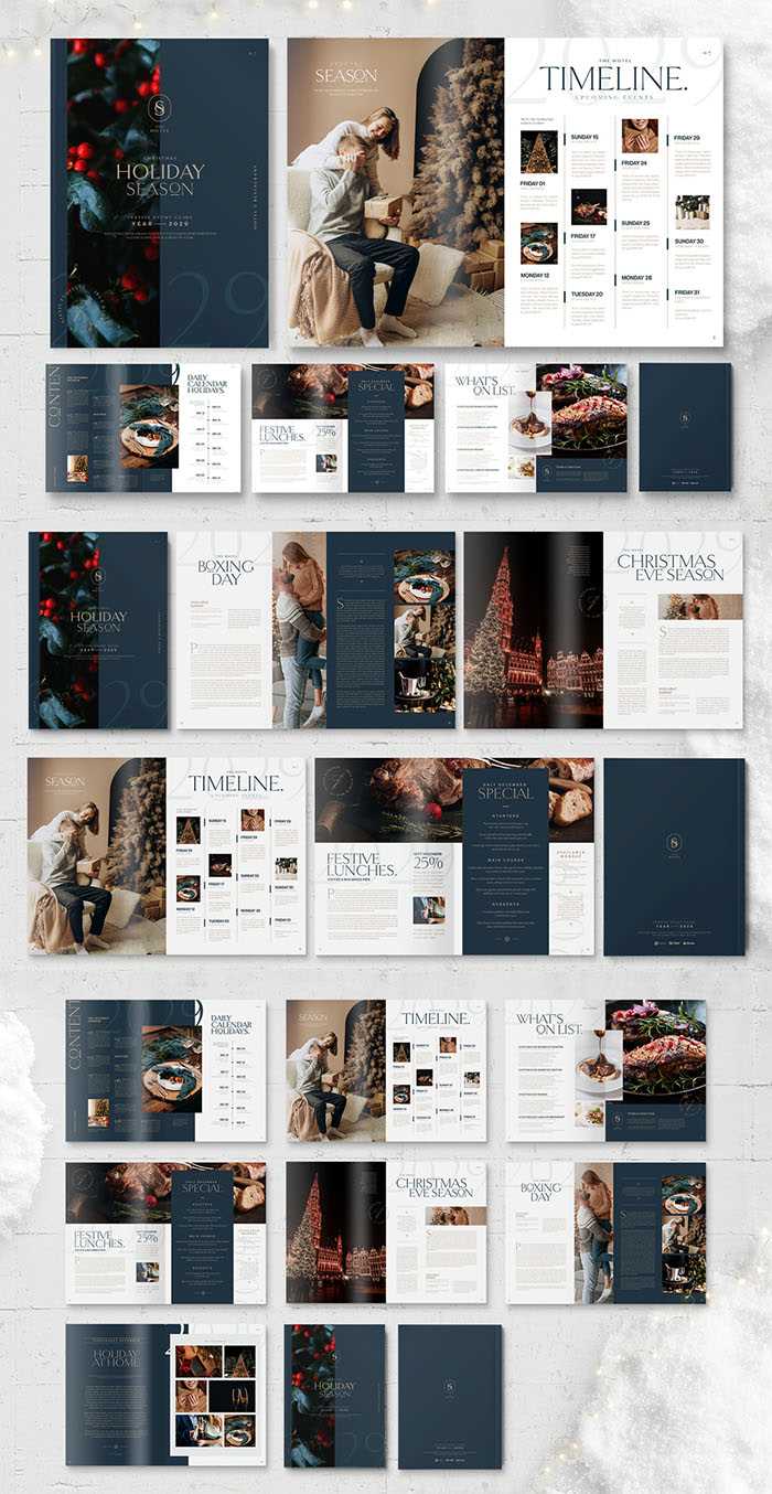 calendar brochure template