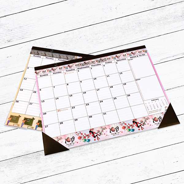 pocketbook calendar template