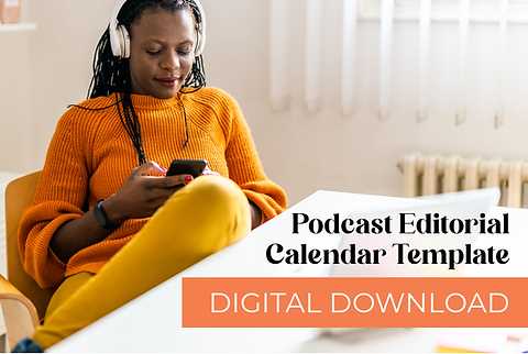 podcast calendar template