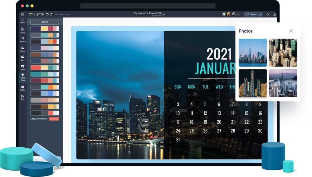 personalized photo calendar template