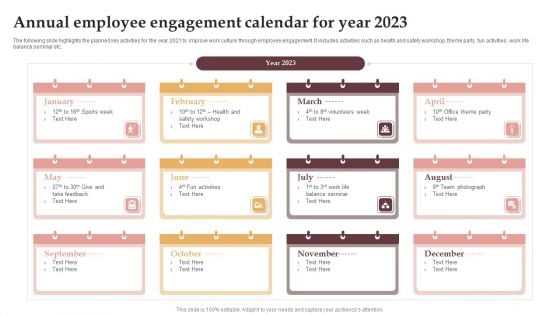 powerpoint calendar slide template