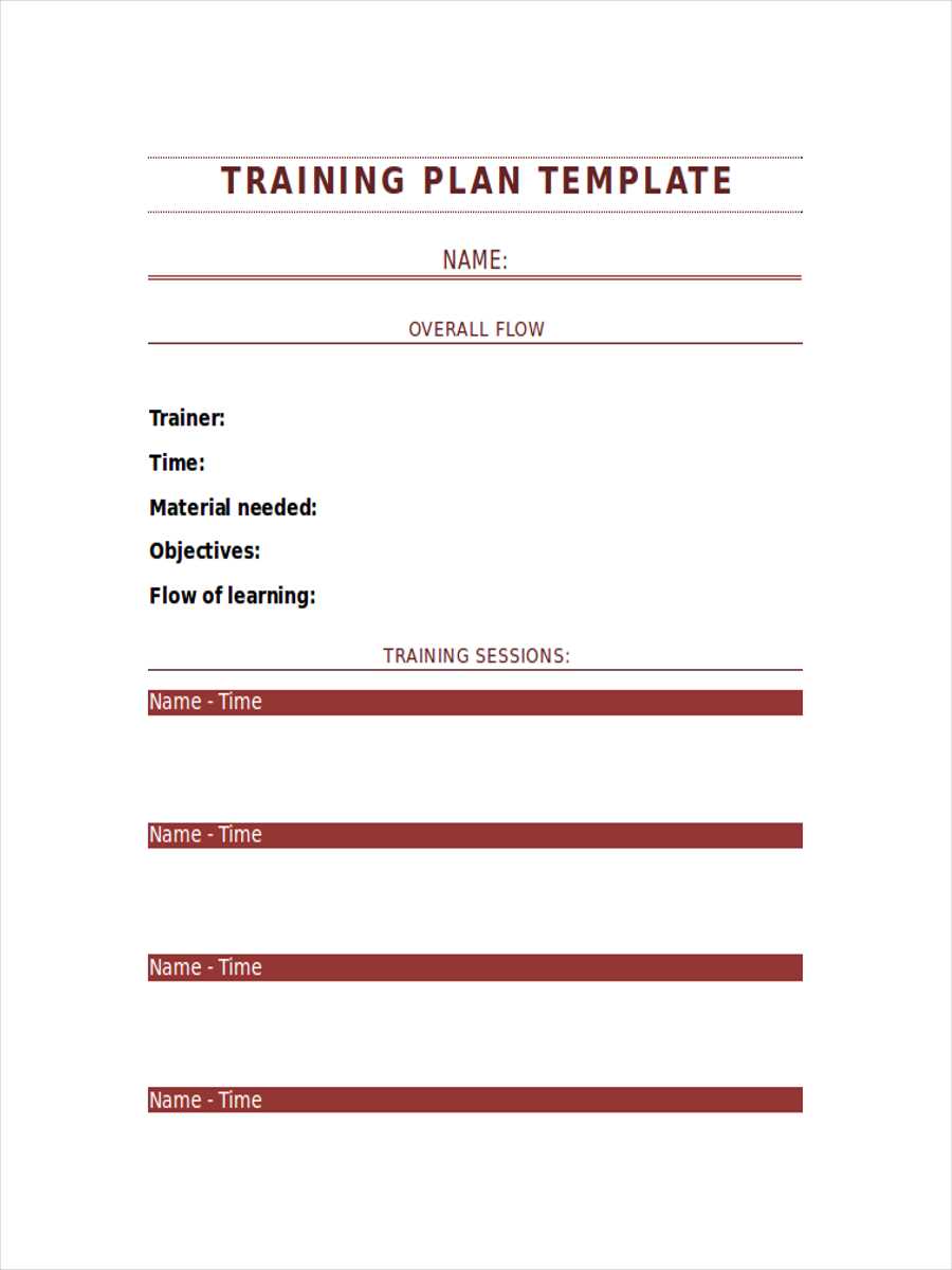 army yearly training calendar template